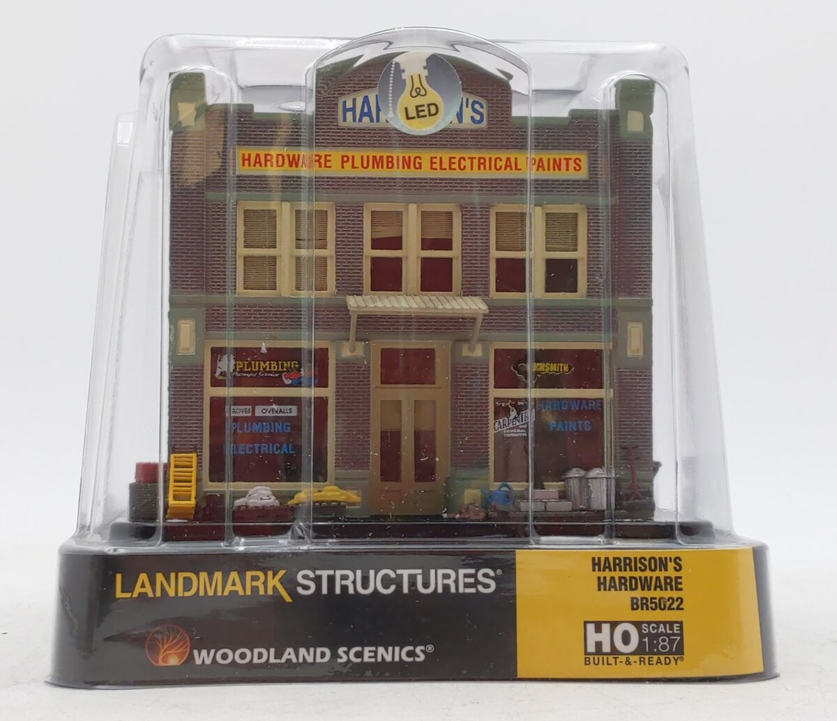 Woodland Scenics BR5022 HO Built-&-Ready Harrison's Hardware Building LN/Box