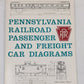 Pennsylvania Railroad Passenger and Freight Car Diagrams Paperback Book LN