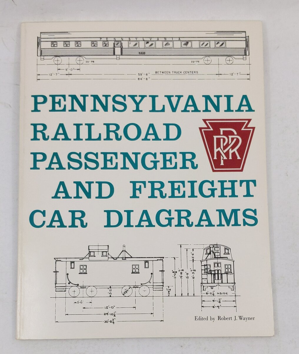 Pennsylvania Railroad Passenger and Freight Car Diagrams Paperback Book LN