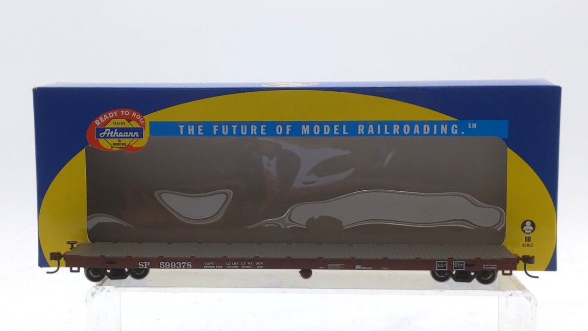 Athearn 97808 HO Scale Southern Pacific RTR 60' Flat Car #599378