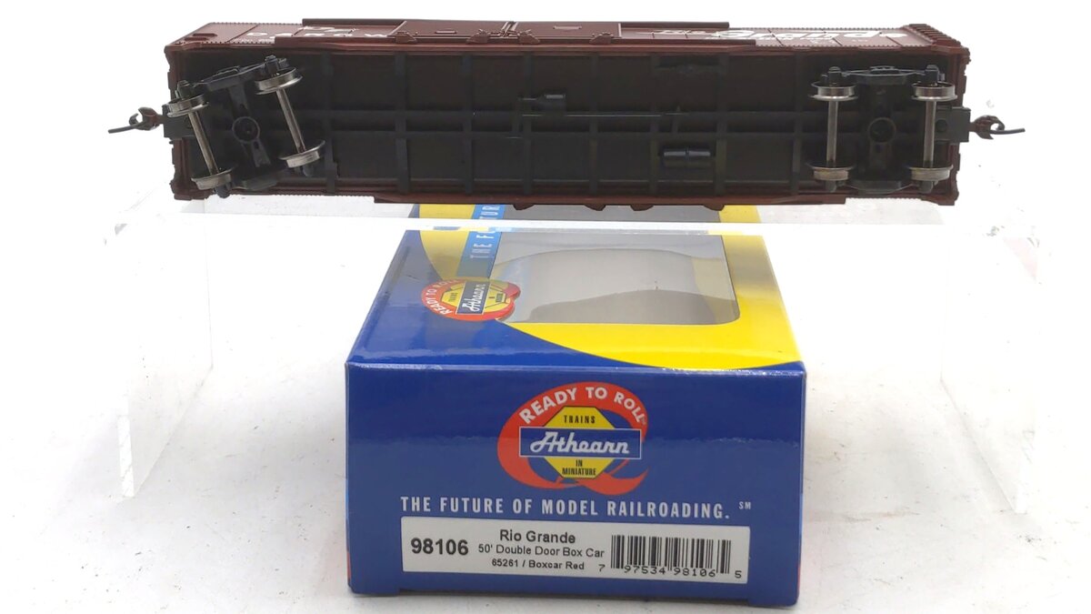 Athearn 98106 HO RTR Denver & Rio Grande Western 50' Double Door Box Car #65261