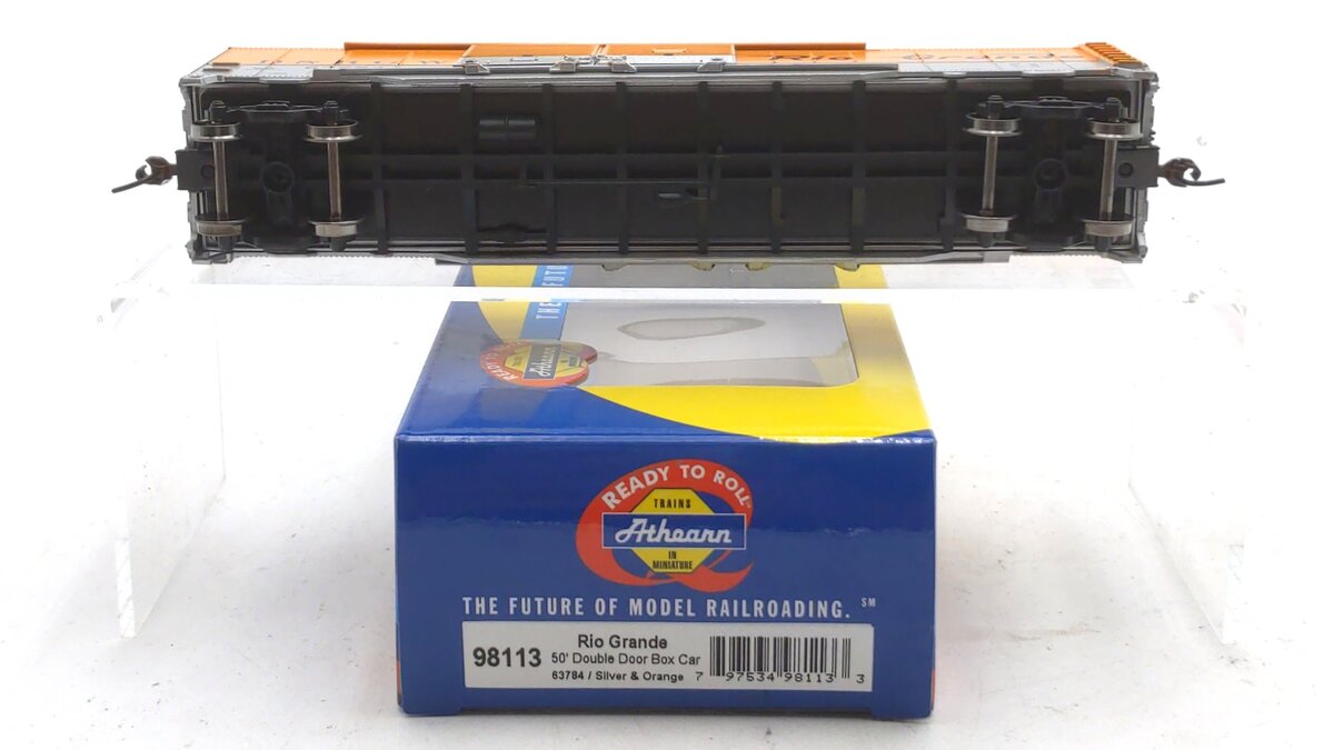 Athearn 98113 HO RTR Denver & Rio Grande Western 50' Double Door Box Car #63784