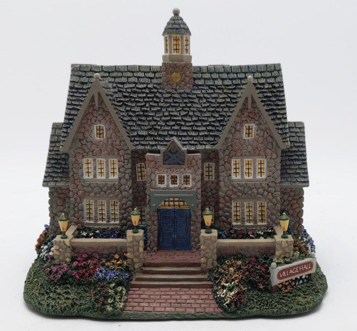 Hawthorne Village 79561 Lighted Porcelain Village Hall LN