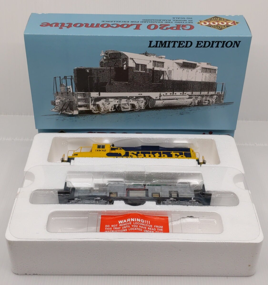Proto 2000 8104 HO Scale ATSF GP20 Diesel Locomotive #3102 LN/Box