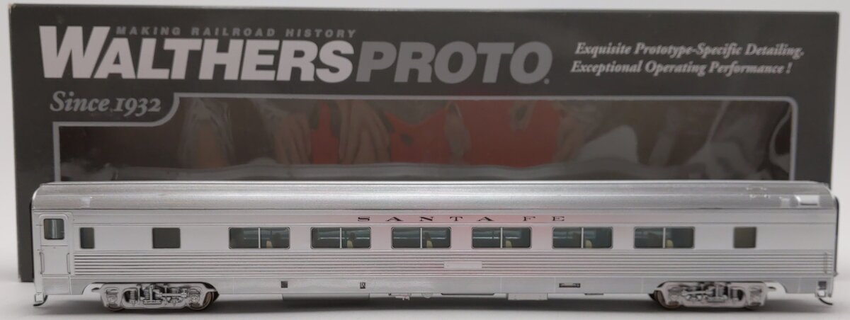 Walthers 920-9464 HO Santa Fe 1954 El Capitan 85' Budd 46-Seat Coach Pass Car
