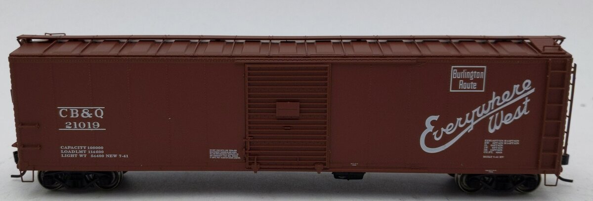 Proto 2000 23346 HO CB&Q 50' Single Door Boxcar #21019