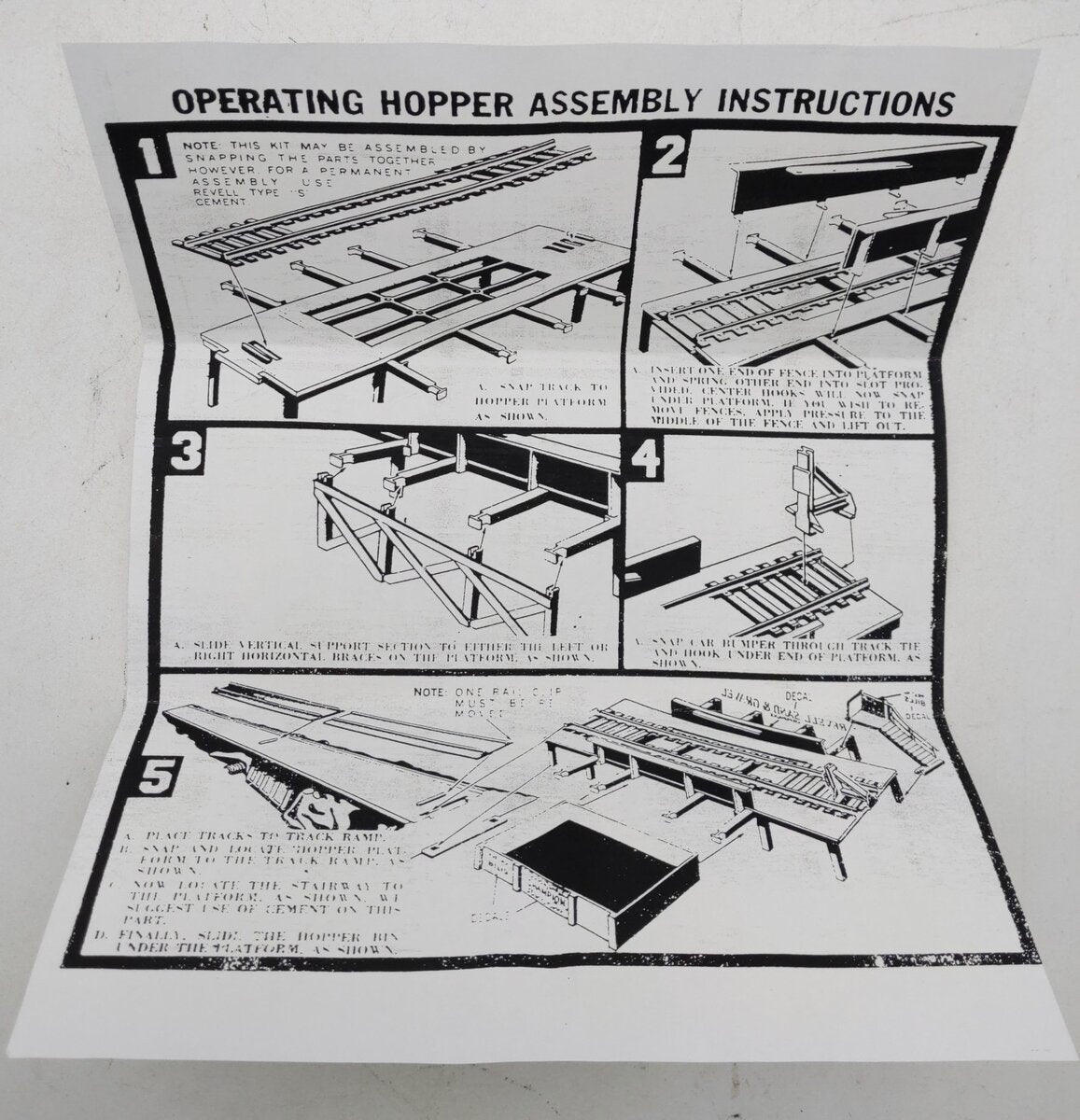 Con-Cor 6100 HO Scale Hopper Car Set w/ Ramp LN/Box