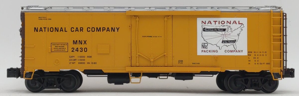 Lionel 6-27350 O National Steel-sided Reefer Car #2430