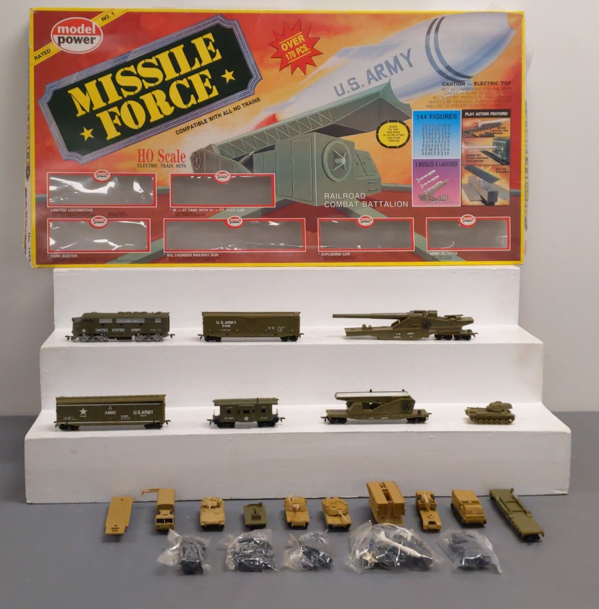 Model Power 1068 Missile Force US Army HO Gauge Diesel Starter Train Set