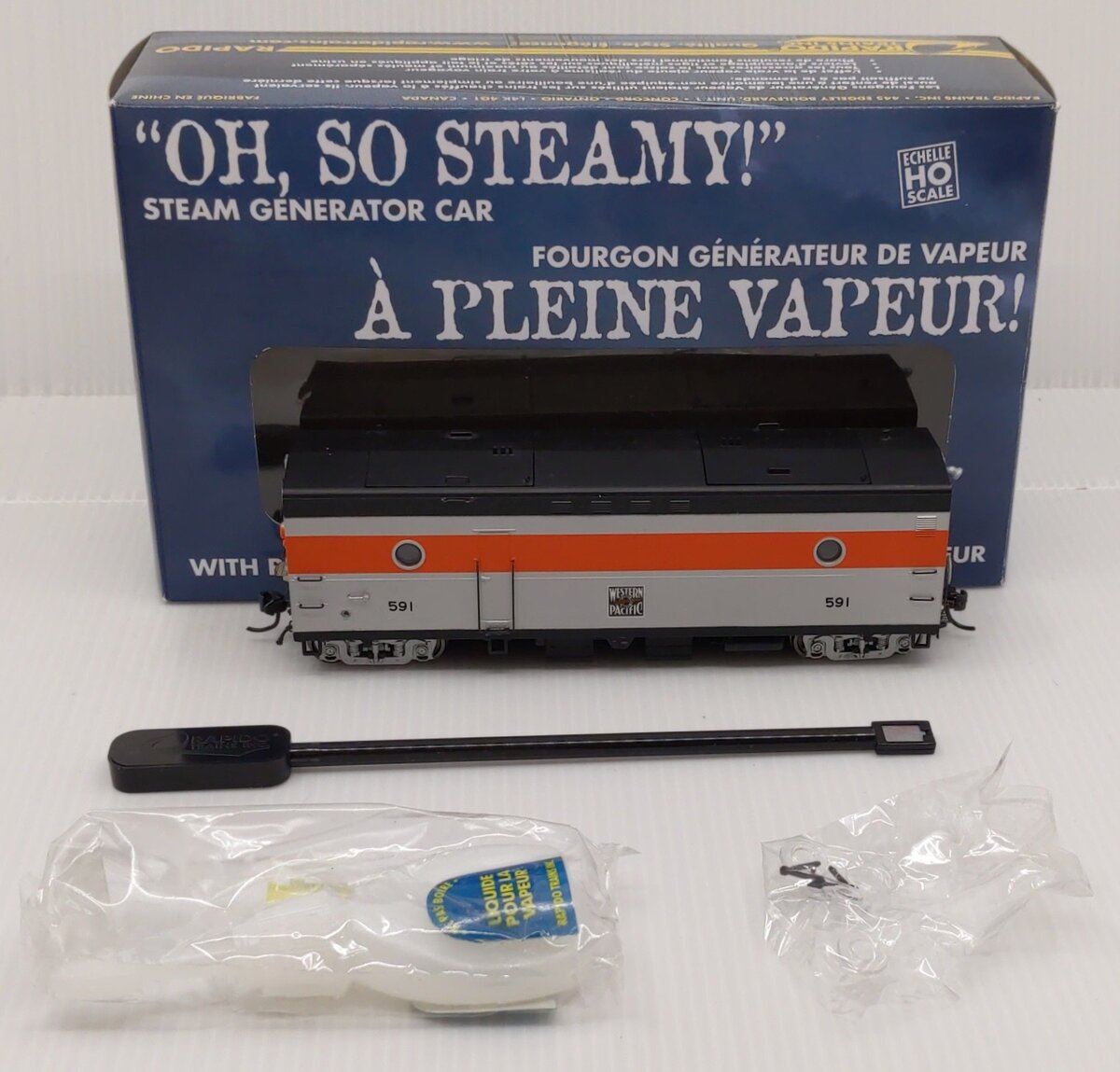 Rapido Trains 107181 HO Western Pacific Steam Generator Car #591