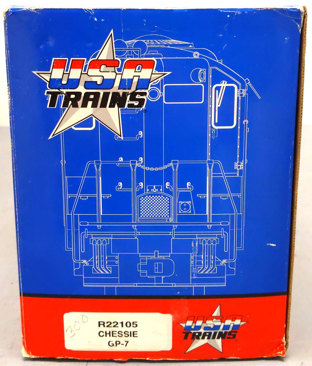 USA Trains R22105 G Scale Chessie System EMD GP7 Diesel Locomotive #5555