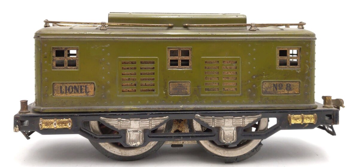 Lionel 8 Vintage Standard Gauge 0-4-0 Powered Electric Locomotive