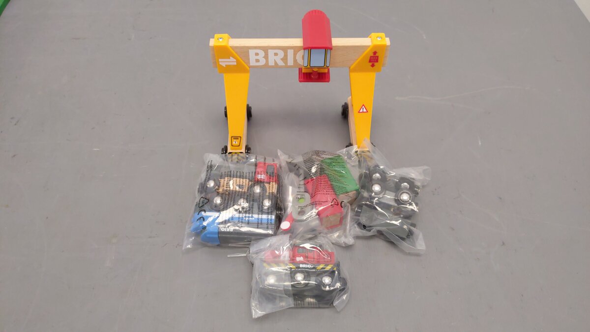Brio Wooden Track Assembled Lay Out W/ Accessories EX