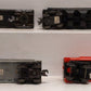 Lionel Vintage O Assorted Freight Cars: 1002, 6257, 6419, 6636 [4] VG