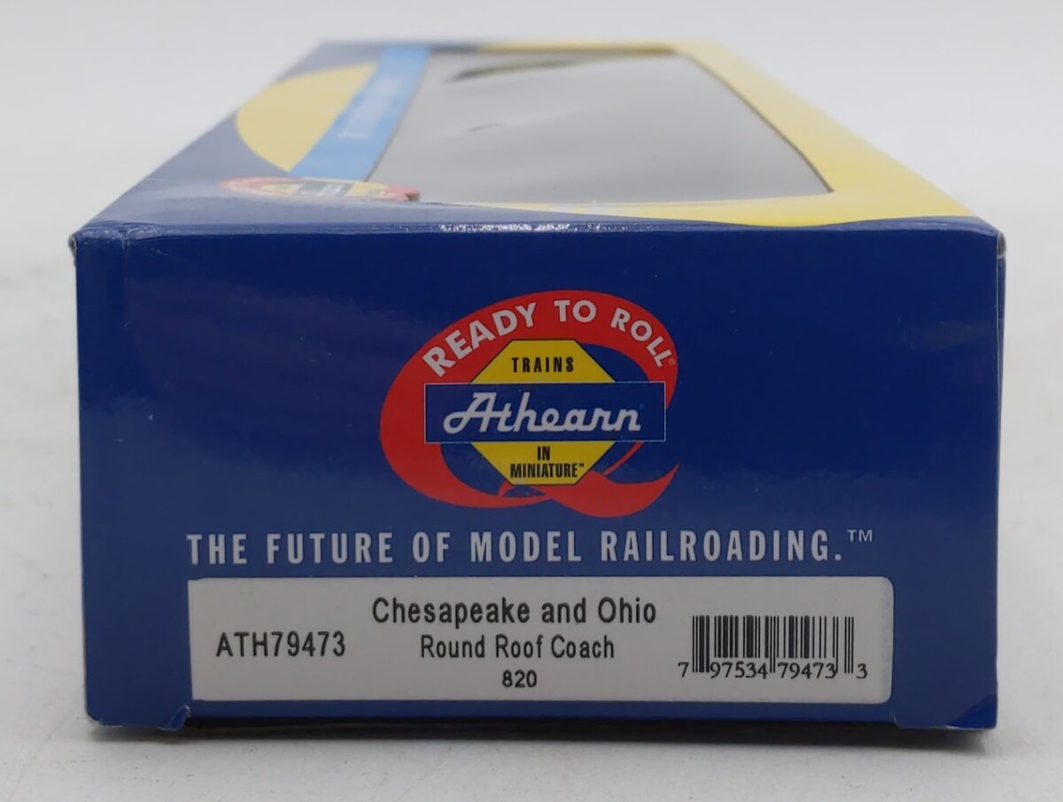 Athearn 79473 HO Chesapeake & Ohio RTR Heavyweight Round Roof Coach #820