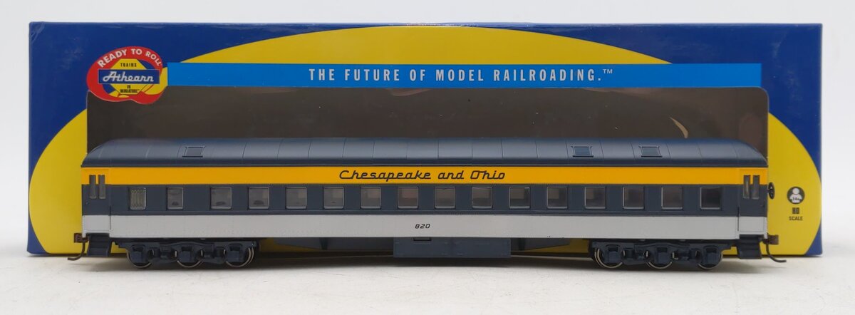 Athearn 79473 HO Chesapeake & Ohio RTR Heavyweight Round Roof Coach #820