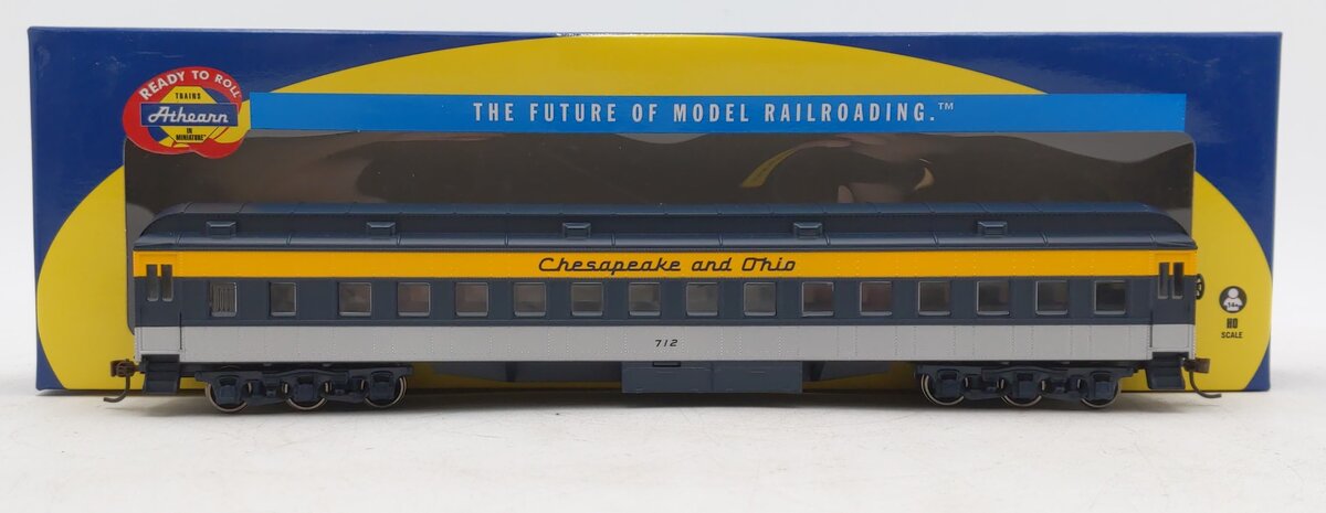 Athearn 79472 HO Chesapeake & Ohio RTR Heavyweight Clerestory Coach #712