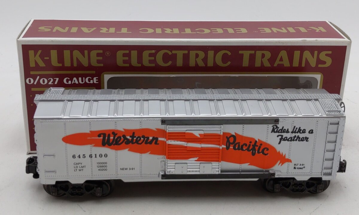K-Line K6456 O Gauge Western Pacific Orange Feather Boxcar #6456100 LN/Box