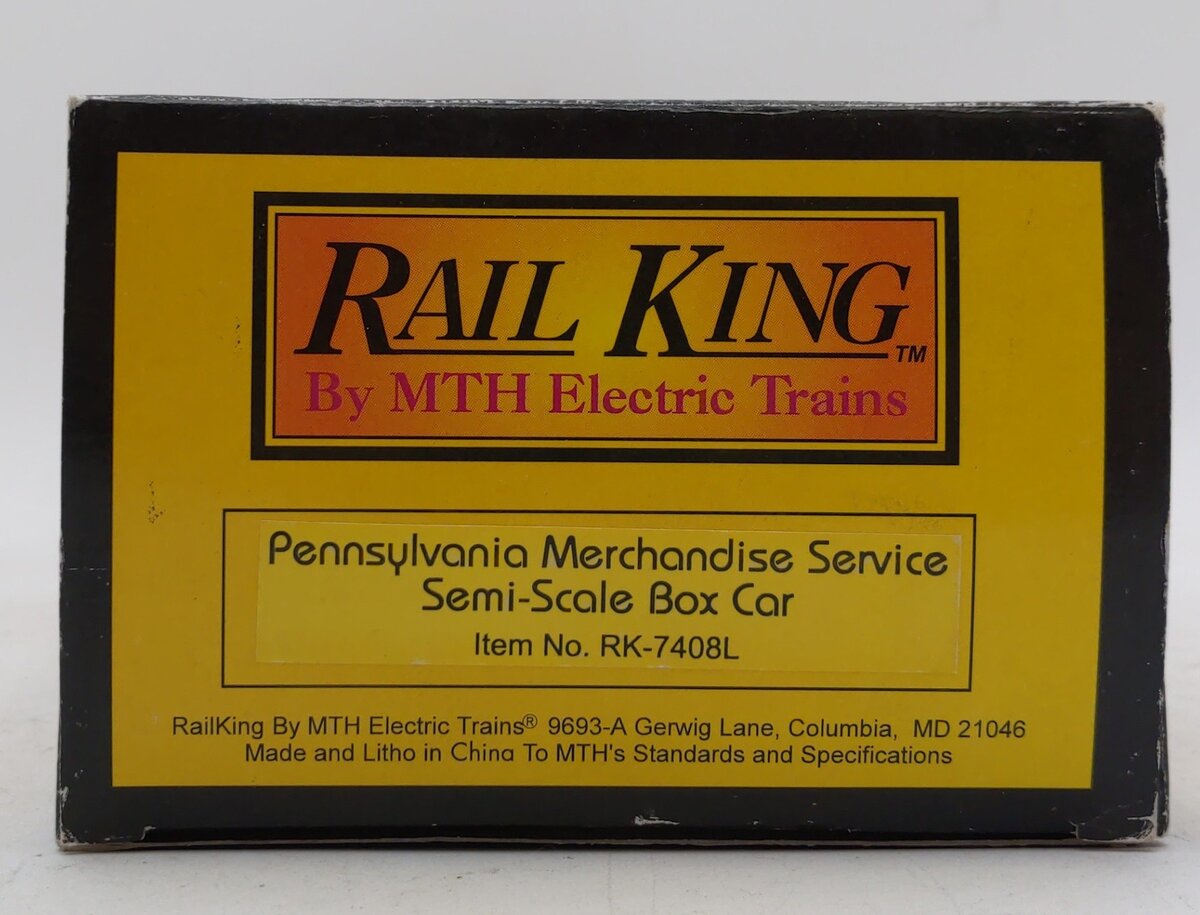 MTH 30-7408 O Gauge Pennsylvania Merchandise Service Semi-scale Boxcar #28051