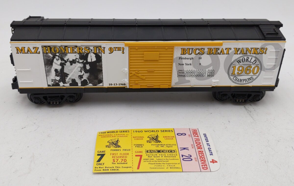 MTH 30-74129 O Gauge Mazeroski World Series Homer Boxcar MT/Box