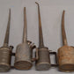 Vintage Long Spout Assorted Railroad Oil Cans [4] VG