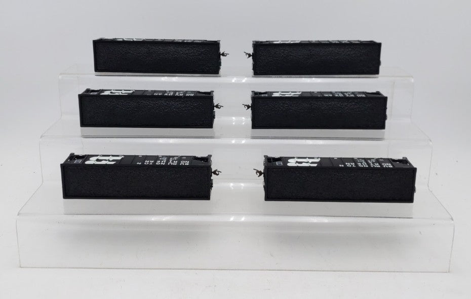 Athearn 95603 HO Scale Burlington Northern 40' 3 Bay Ribbed Hopper (Pack of 6) LN/Box