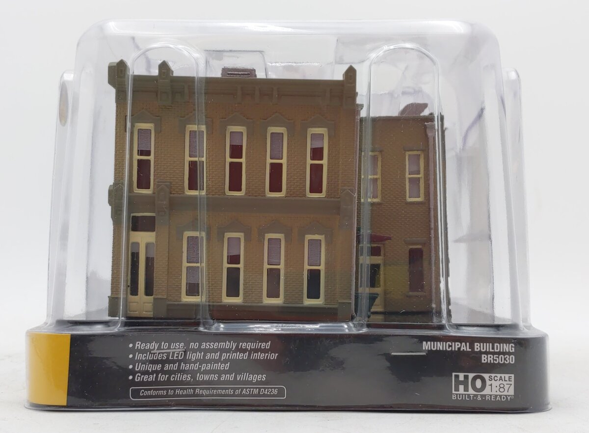 Woodland Scenics BR5030 HO Built-&-Ready Municipal Building NIB