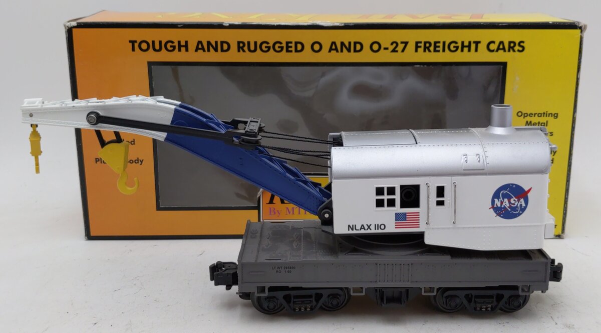 MTH 30-7993 NASA Crane Car LN/Box