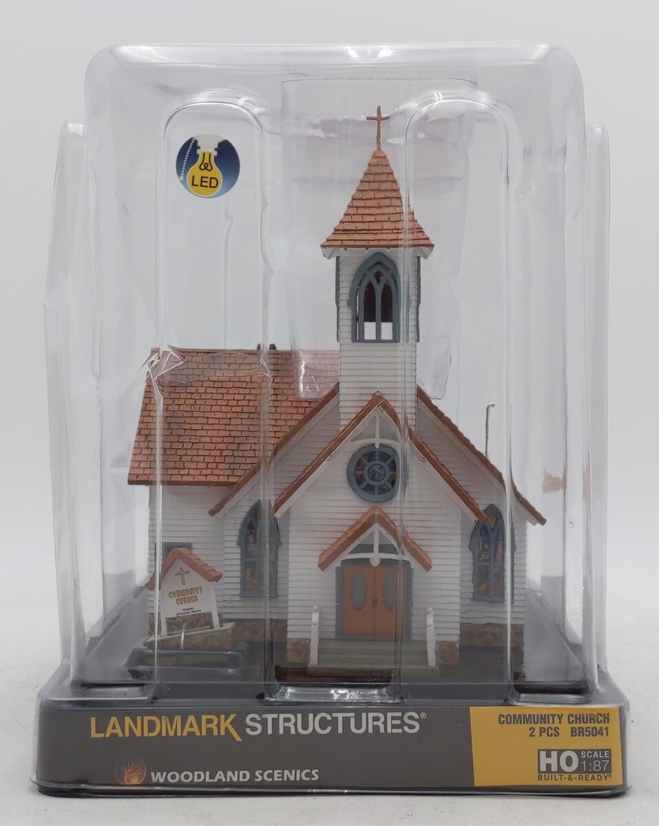 Woodland Scenics BR5041 HO Built-&-Ready Community Church Building
