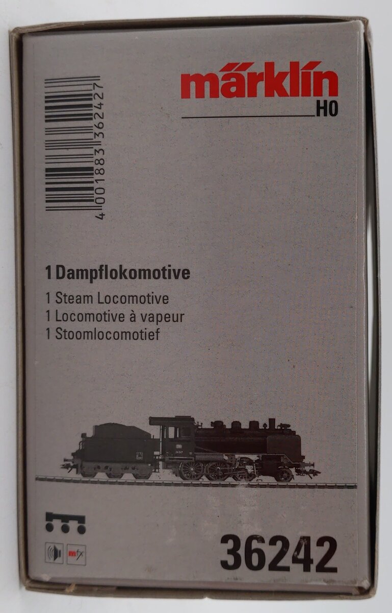 Marklin 36242 HO DB Class 24 Steam Locomotive w/ Tender #24047