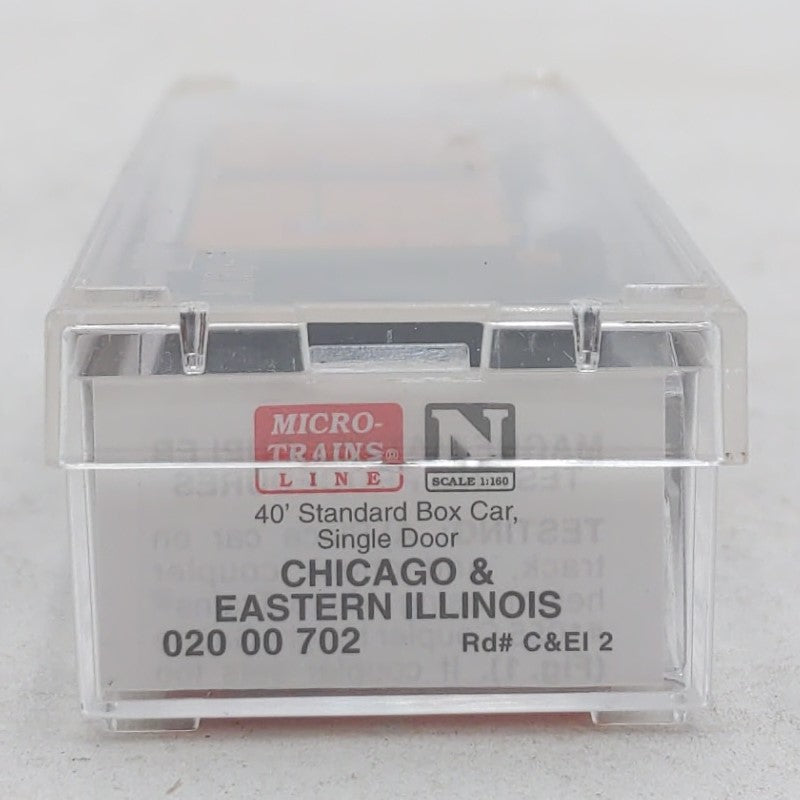 Micro-Trains 02000702 N Chicago & Eastern Illinois 40' Single Door Boxcar #2 LN/Box