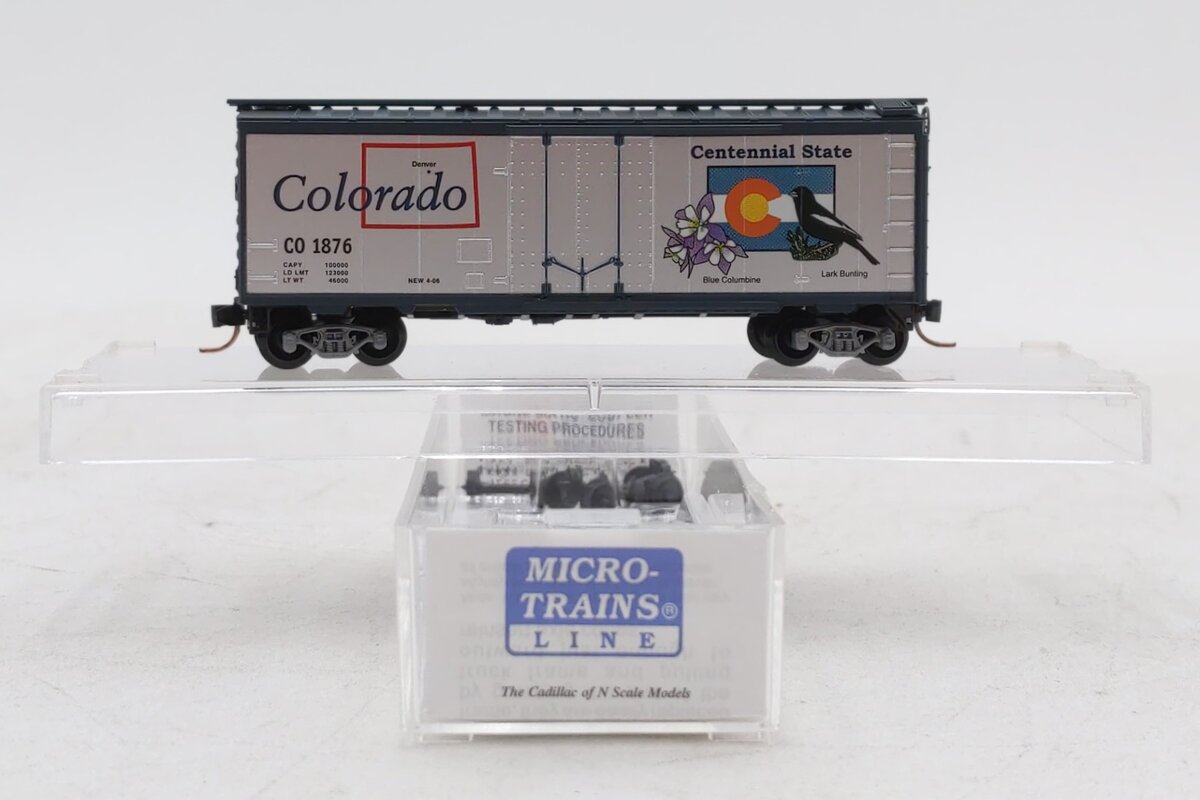 Micro-Trains 02100400 N Scale Colorado Car 40' Standard Plug Door Boxcar #1876