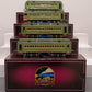 MTH 10-5061 O Two-Tone Green w/Brass Stephen Girard Passenger Set (Set of 4)