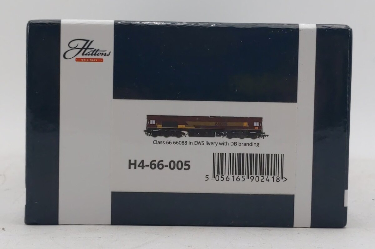 Hattons H4-66-005 OO DB Class 66 Diesel Locomotive #66088 LN/Box