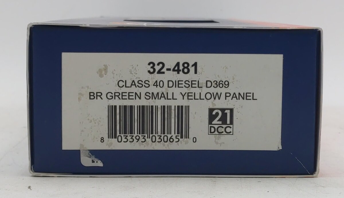 Bachmann 32-481 OO BR Class 40 Green Diesel #D369 LN/Box