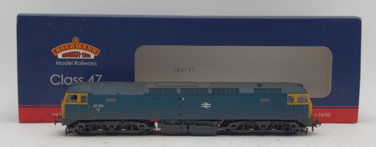 Bachmann 31-659 OO BR Class 47 Blue Diesel #47001 LN/Box
