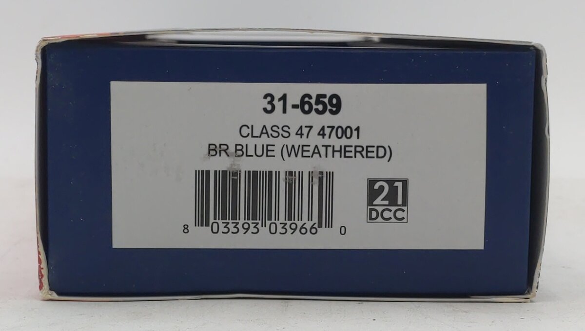 Bachmann 31-659 OO BR Class 47 Blue Diesel #47001 LN/Box