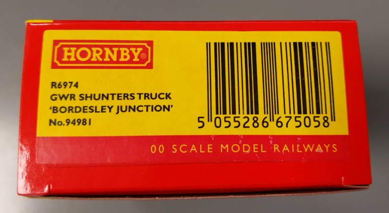 Hornby R6974 OO Great Western Railway Bordesley Junction Shunters Truck #94981 LN/Box