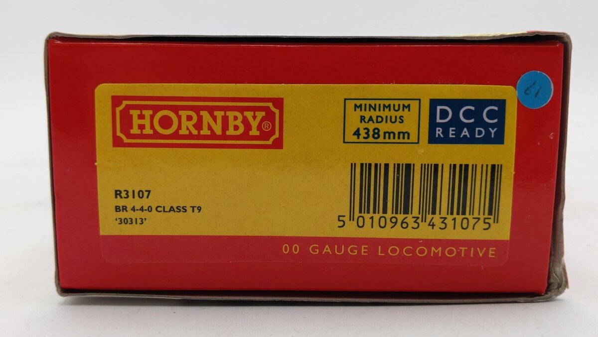 Hornby R3107 OO Scale British Rail 4-4-0 Class T9 Steam Locomotive #30313 LN/Box