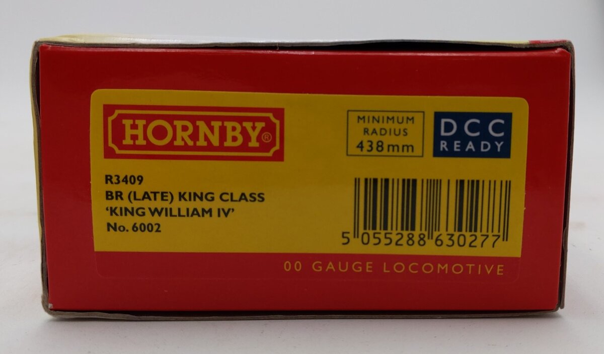 Hornby R3409 OO Scale BR "King William IV" Steam Locomotive #6002 EX/Box
