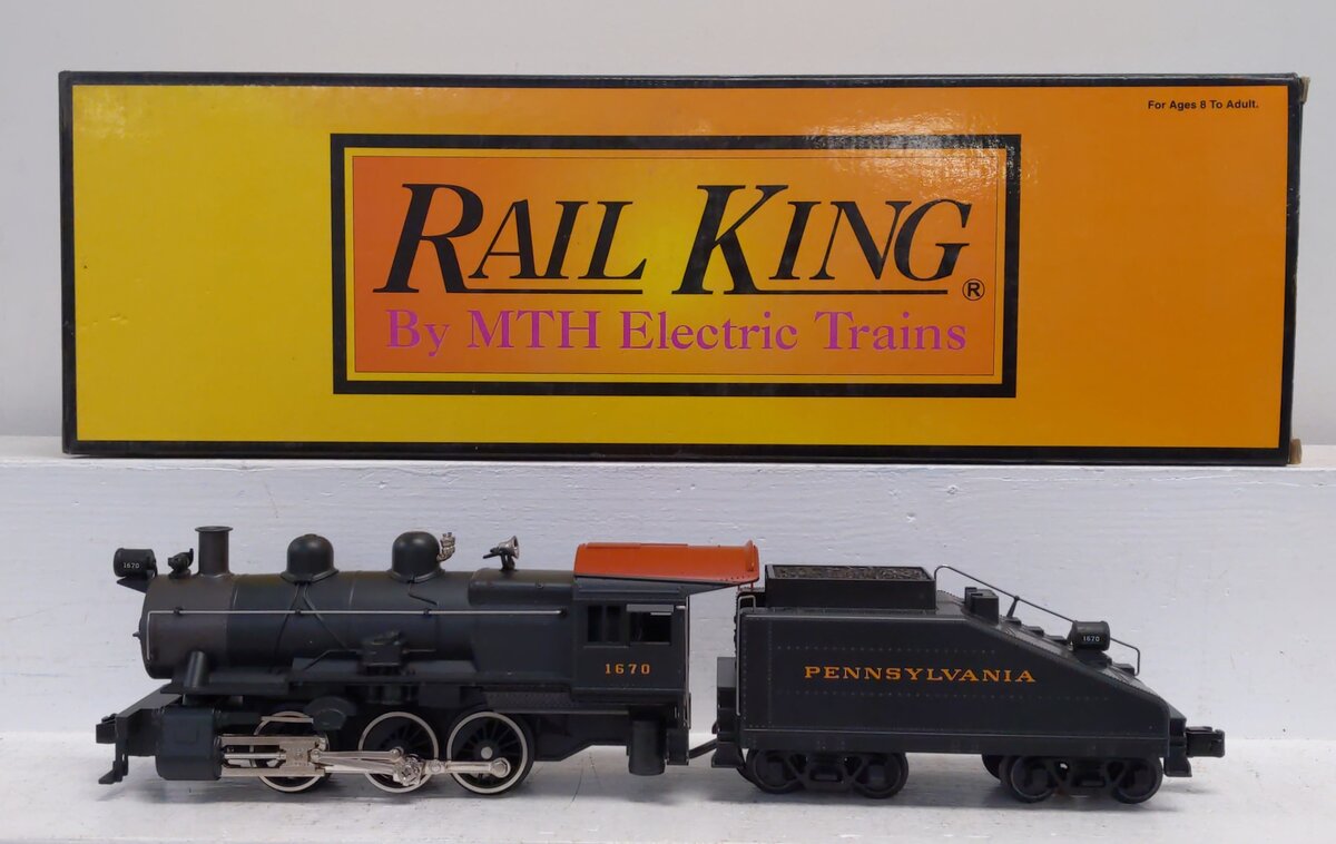 MTH 30-1170-1 Pennsylvania 0-6-0 B 6 Switcher Steam Engine w/PS2 #1670 LN/Box