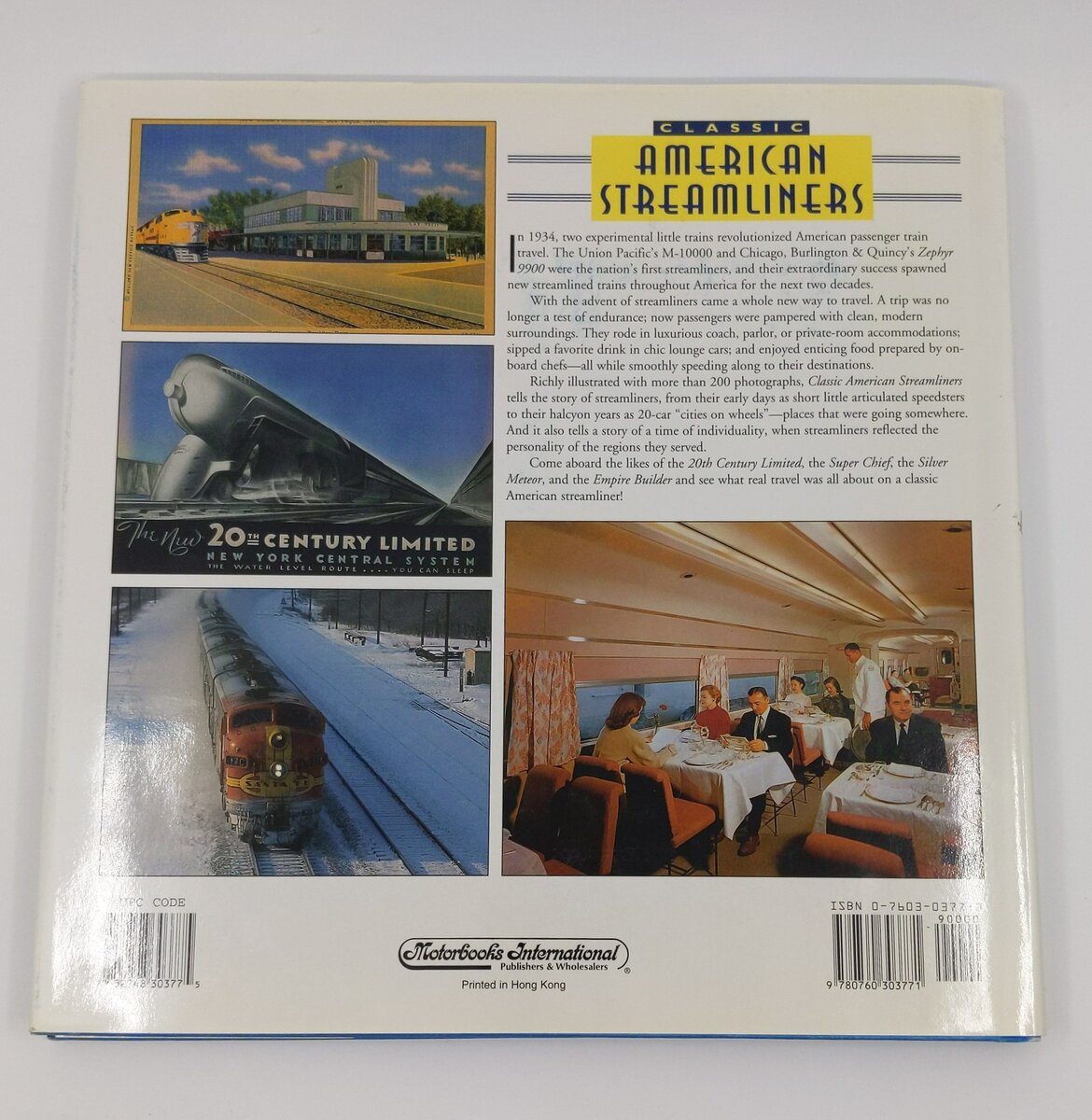 Classic American Streamliners Hardcover Book By Mike Schafer, Joe Welsh LN