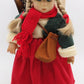 Winter Girl Porcelain Doll w/Skis EX/Box