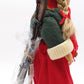 Winter Girl Porcelain Doll w/Skis EX/Box