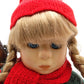 Winter Girl Porcelain Doll w/Skis EX/Box