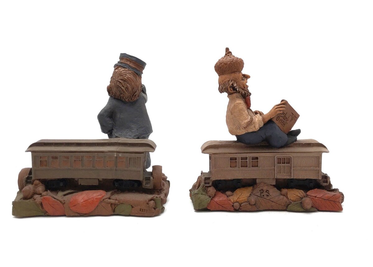 Cairn Studios Vintage Tom Clark Gnome Train Figurines [5] EX