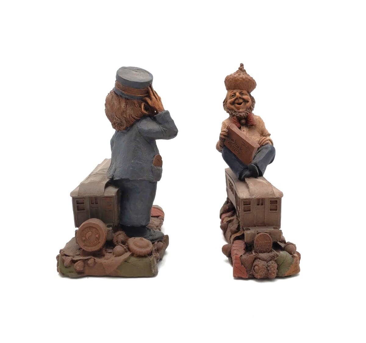 Cairn Studios Vintage Tom Clark Gnome Train Figurines [5] EX
