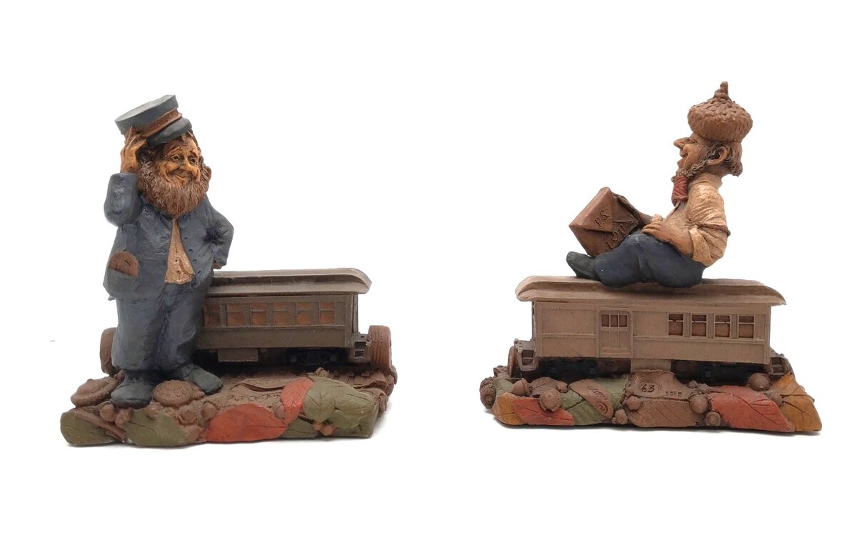Cairn Studios Vintage Tom Clark Gnome Train Figurines [5] EX
