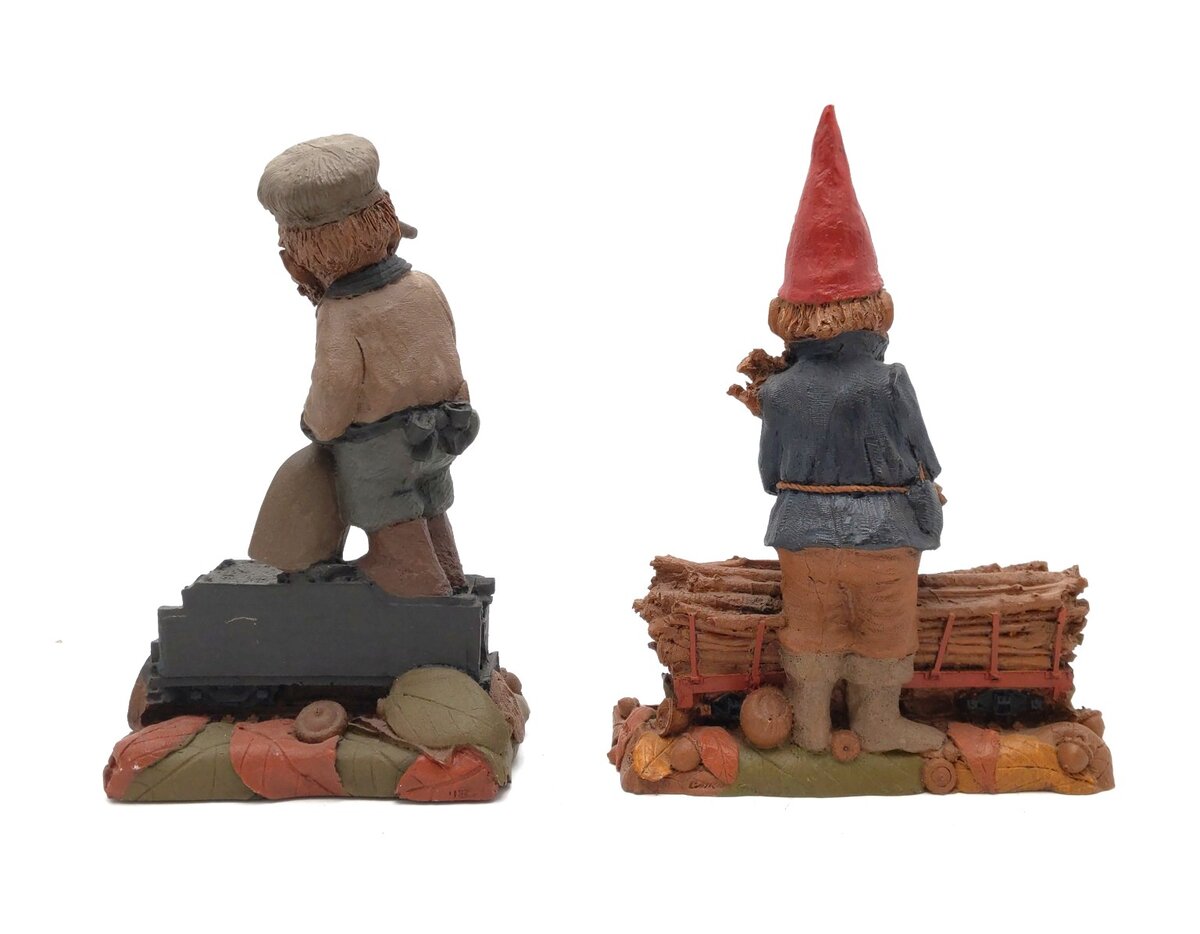 Cairn Studios Vintage Tom Clark Gnome Train Figurines [5] EX