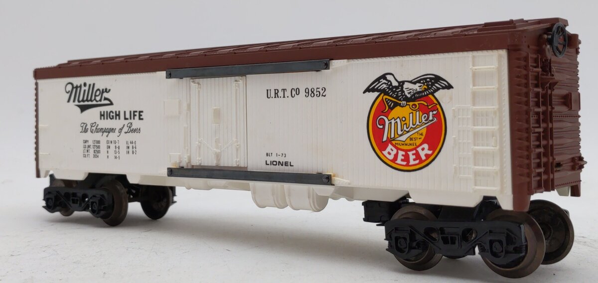 Lionel 6-9852 O Gauge Miller Beer Billboard Reefer Car #9852 LN/Box